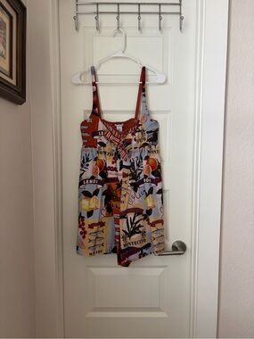 Christian Siriano California print romper